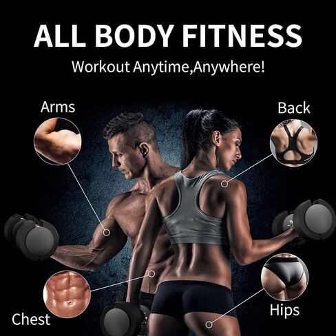 26.5 LBS Pair Adjustable Dumbbell Set Quick Adjustment Space-saving Adjustable Dumbbell with Non-Slip Handle Adjustable Weight 5 Levels-4.5-26.5 LBS, adjustable dumbbell weights set of 2 Suitable for Women Men Home Office Gym Body StrengthTraining in Kuwait