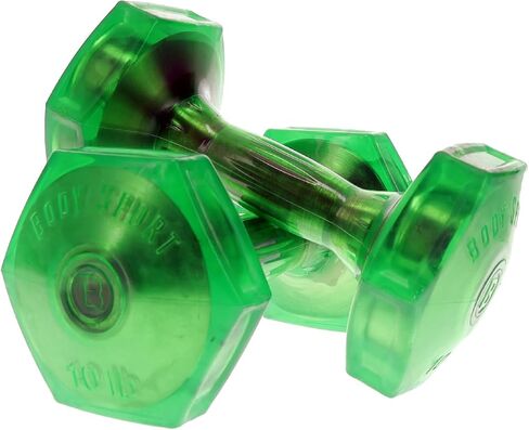 Body Sport Urethane Aerobic Dumbbells Pair, Premium Hand Weights with Solid Steel Core & Ergonomic Gel Coating for Fitness Training & Strength Building in Kuwait