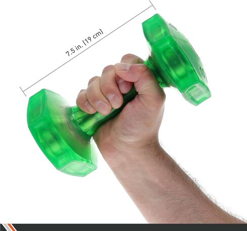 Body Sport Urethane Aerobic Dumbbells Pair, Premium Hand Weights with Solid Steel Core & Ergonomic Gel Coating for Fitness Training & Strength Building in Kuwait