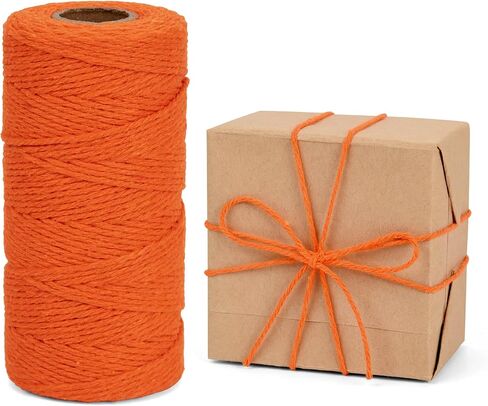 Twine String, 2 Ply 328 Feet Natural Black Twine, String for DIY Arts Crafts, Gift Wrapping, Gardening, Card, Letter, Packing Materials, Ornament String, Macrame Supplies (Black) in Saudi Arabia