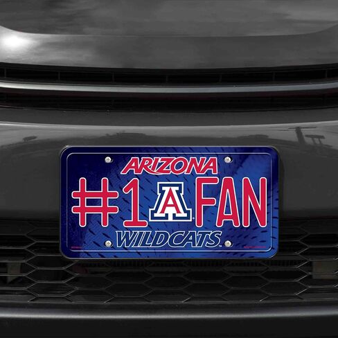 Rico Industries NCAA Unisex-Adult #1 Fan Metal License Plate Tag in Saudi Arabia
