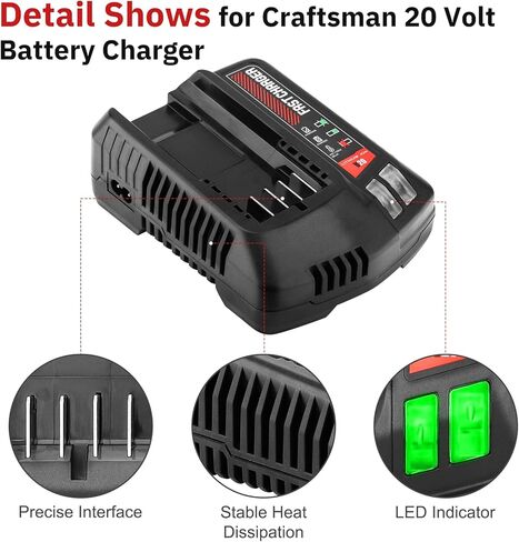 V20 استبدال شاحن البطارية السريع لشاحن CMCB104 CMCB100 متوافق مع بطارية الحرفي 20 فولت CMCB201 CMCB202 CMCB204 CMCB205 CMCB206 CMCB209 in Kuwait