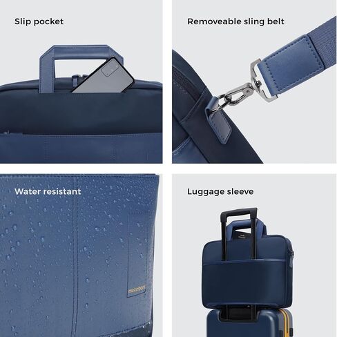 MOKOBARA Unisex-Adult Vegan Leather Water Resistant 15.6" Laptop Compartment Cross Body Bag - 24L - 2022 - Model in Saudi Arabia
