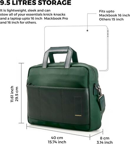 MOKOBARA Unisex-Adult Vegan Leather Water Resistant 15.6" Laptop Compartment Cross Body Bag - 24L - 2022 - Model in Saudi Arabia
