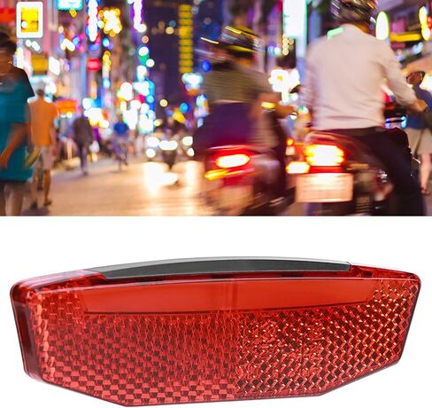 E‑Bike Tailight، دراجة كهربائية 6V‑60V ضوء تحذير LED خلفي معدات ركوب ليلية، موصل مقاوم للماء، معدات إضاءة تحذير سلامة ركوب الدراجات للركوب الليلي، 4.1x1.4x0.6in in Saudi Arabia
