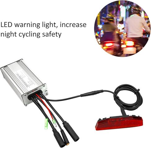 E‑Bike Tailight، دراجة كهربائية 6V‑60V ضوء تحذير LED خلفي معدات ركوب ليلية، موصل مقاوم للماء، معدات إضاءة تحذير سلامة ركوب الدراجات للركوب الليلي، 4.1x1.4x0.6in in Saudi Arabia