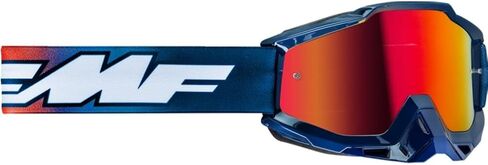 Fmf PowerBomb Caselli Goggles OSFM Caselli/أزرق/برتقالي/أبيض/أحمر عدسة مرآة in Kuwait