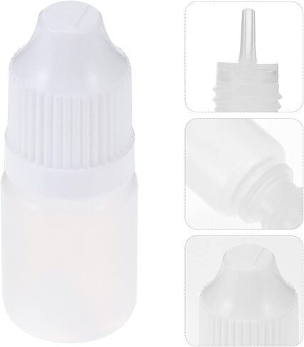 20pcs 5ml Empty Dropper Bottles Plastic Squeezable Eye Liquid Dropper Bottles Container Containers with Caps for Solvents Light Oils Paint Essence Saline in Saudi Arabia