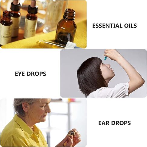 20pcs 5ml Empty Dropper Bottles Plastic Squeezable Eye Liquid Dropper Bottles Container Containers with Caps for Solvents Light Oils Paint Essence Saline in Saudi Arabia