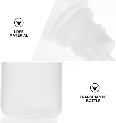 20pcs 5ml Empty Dropper Bottles Plastic Squeezable Eye Liquid Dropper Bottles Container Containers with Caps for Solvents Light Oils Paint Essence Saline in Saudi Arabia