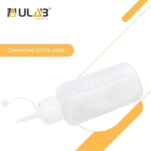 ULAB 12pcs Vol.30ml(1oz) Drop Dispensing Bottles, LDPE material, PP Cap and Screw Cap, Laboratory drip Bottle, Watercolor Pigment Bottle, Ink Discharge Bottle, UDB1003 in Kuwait