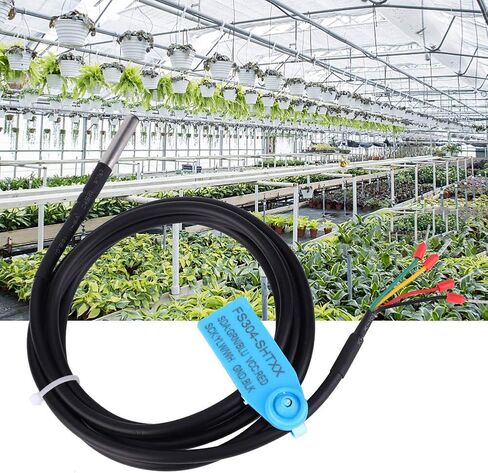 مسبار مستشعر درجة الحرارة والرطوبة الرقمي للتربة، مقاوم للماء، علبة من الفولاذ المقاوم للصدأ، مبيت عالي الدقة، استهلاك منخفض، ممارسة إخراج I2C DIY (SHT31) in Kuwait