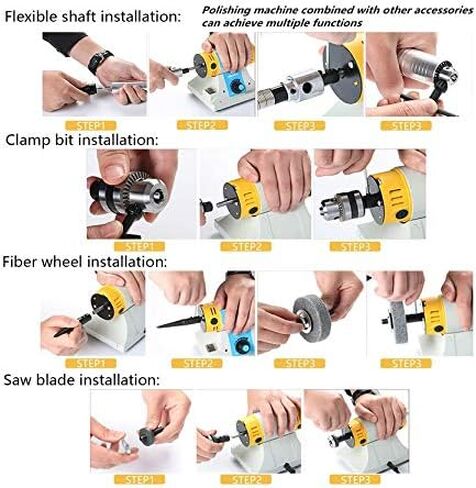 مغزل محول أربور لتلميع وطحن عجلات الأقراص، عبوة من 4 قطع in Kuwait