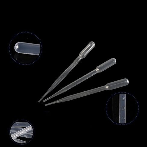 Plastic Transfer Pipettes Essential Oil Pipette Clear Eye Droppers Liquid Dropping Pipette Water Transfer Dropper for Perfume Makeup Tool 5ml in Saudi Arabia