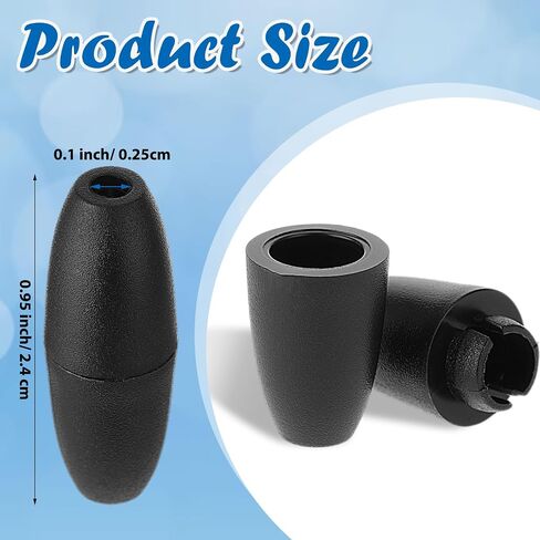 50 Pcs Clasp Bead Barrel Connectors Breakaway Clasp for Necklaces, Plastic Breakaway Clasps Safety Breakaway Clasps Plastic Bead Barrel Connectors for Bracelets Jewelry DIY Craft Making (Black) in Saudi Arabia