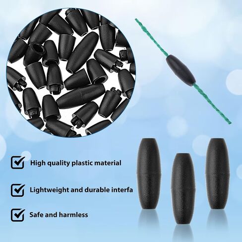 50 Pcs Clasp Bead Barrel Connectors Breakaway Clasp for Necklaces, Plastic Breakaway Clasps Safety Breakaway Clasps Plastic Bead Barrel Connectors for Bracelets Jewelry DIY Craft Making (Black) in Saudi Arabia