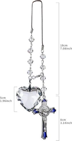 سيارة قلادة الصليب الصليب الحلي مرآة الرؤية الخلفية الديكور شنقا ديكور السيارات اكسسوارات السيارات كريستال + سبيكة in Kuwait