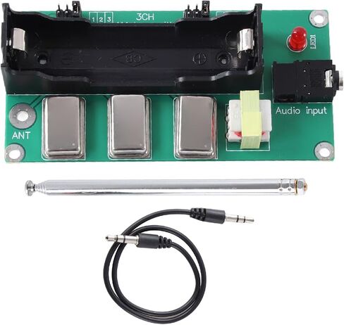 Amplitude Modulation Transmitter 3.6V 1MHZ 3MHZ 5MHZ 3 Channel AM Transmitter with Antenna and Audio Cable in Saudi Arabia