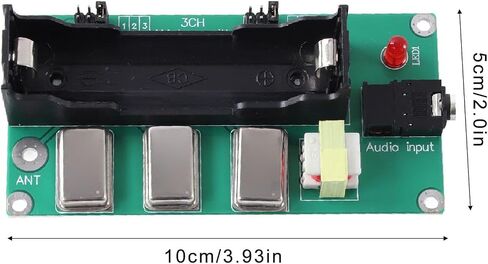 Amplitude Modulation Transmitter 3.6V 1MHZ 3MHZ 5MHZ 3 Channel AM Transmitter with Antenna and Audio Cable in Saudi Arabia