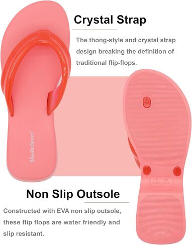 Women's EVA Platform Flip Flops Comfortable Thong Sandals Mid Heel Summer Beach Sandals in Saudi Arabia