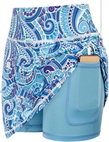 تنانير جاك سميث للنساء، كاجوال مع جيوب، تنانير تنس جولف، ملابس جولف (زهور الكاجو 01 متوسط) in Kuwait