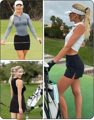 Women's Tennis Skirts Athletic Activewear Skorts with Pockets Stretchy A Line Mini Skirt for Golf in Saudi Arabia
