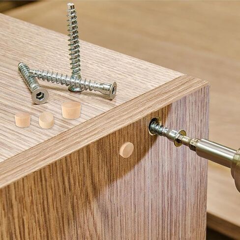120 Pieces Wood Plugs for Screw Holes 3/16 5/16 3/8 1/2 Inch Wood Caps Flush Type Snap Hole Covers Assortment Kit 4 Sizes Hole Button Plugs Hardwood Plugs for Decor Furniture in Saudi Arabia