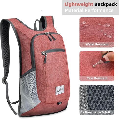 Xgunion Hiking Backpack 10L Lightweight Foldable (Black) in Saudi Arabia