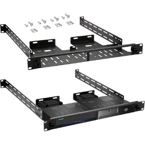 Mini PC Rack Mount for 2 Units Compatible with Dell Micro Lenovo Tiny and HP Desktop Mini,Heavy Duty Server Mount with Hand Screws,19inch 1U MiniPC Rack Mount Kit with 2 RJ45 CAT6 Ports in Kuwait