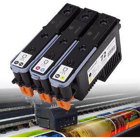 𝑼𝒑𝒅𝒂𝒕𝒆𝒅 11 Printhead Compatible for HP 11 Designiet 100 120 500 800 Business Inkjet 1100 1200 C4810A C4811A C4812A C4813A Printer Replacement Part, with New Chips 11 Printhead (4PK-BCMY) in Saudi Arabia