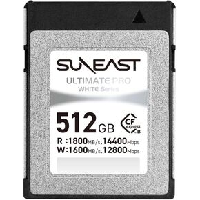 بطاقة ذاكرة SUNEAST (اليابان) Ultimate PRO White Series 512 جيجابايت Cfexpress من النوع B قراءة: 1800 ميجابايت/ثانية الكتابة: 1600 ميجابايت/ثانية مع TLC NAND in Kuwait