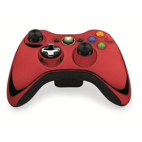 وحدة تحكم Xbox 360 اللاسلكية - أحمر كروم in Kuwait