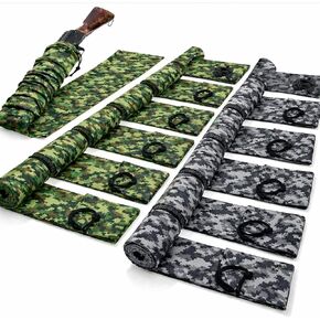 12 Pack 54" Camo Gun Socks (Green & Gray Camouflage) – Silicone Treated Anti-Rust Rifle & Shotgun Covers, Stretch Knit Sleeves for Safe Storage – Karagada in Saudi Arabia