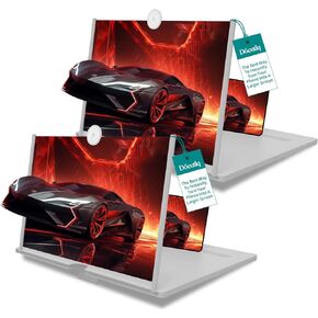 2pc Screen Magnifier Cell Phone Gifts for Men Tech Gadgets Amplifier Mobile Phone Tecnologia para Hombres Futuristic Amplificador De Pantalla para Celular Top Ten for iPhone Hi Def Big Screen in Kuwait
