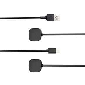 2-Pack Charger for Fitbit Sense/Sense 2 / Versa 3 / Versa 4, Magnetic Replacement Charging Cable Compatible with Fitbit Sense 1/2, USB Charging Cord for Versa 3/4 Smart Watch 【100cm / 3.3ft】 in Saudi Arabia