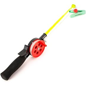 for Mini Portable Ice Fishing Rod and Reel Set with Clip for Shrimp and Crab, ABS Material, 4.5m Nylon Line, Compact Design for Outdoor Use in Kuwait