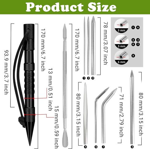 Paracord Bracelet Kit with Adjustable Length Paracord Jig Army Green Stainless Steel Stitching Set for DIY Making in Saudi Arabia