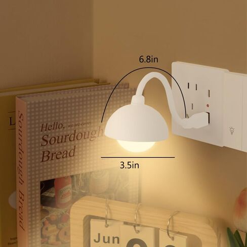 Dimmable USB Light, 6.8 Inch Flexible Gooseneck Mini Lamp, Portable LED Reading Light, Cute Touch Nightlight for PC Laptop Computer Notebook Power Bank, White in Saudi Arabia