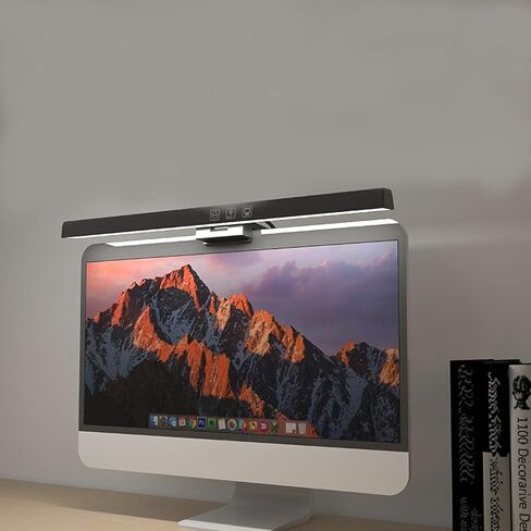 Computer Monitor Lamp, Screen Monitor Light Bar for Eye Caring, Screen Monitor Light Bar with Backlight for Eye Caring, E-Reading LED Task Lamp with Dimming Adjustment, Perfect for Reading and Study in Saudi Arabia