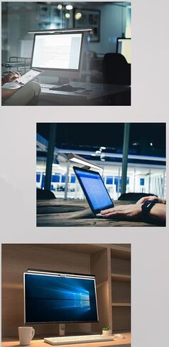 Computer Monitor Lamp, Screen Monitor Light Bar for Eye Caring, Screen Monitor Light Bar with Backlight for Eye Caring, E-Reading LED Task Lamp with Dimming Adjustment, Perfect for Reading and Study in Saudi Arabia