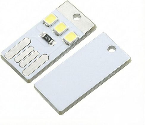 20 حزمة من مصابيح LED USB الصغيرة، مصباح يدوي بسلسلة مفاتيح صغيرة جدًا، ضوء ليلي للطوارئ لانقطاع التيار الكهربائي، والتخييم والبقاء على قيد الحياة، مجموعة كبيرة بيضاء ساطعة 6000 كلفن لبنك الطاقة in Kuwait
