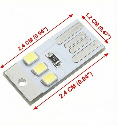 20 حزمة من مصابيح LED USB الصغيرة، مصباح يدوي بسلسلة مفاتيح صغيرة جدًا، ضوء ليلي للطوارئ لانقطاع التيار الكهربائي، والتخييم والبقاء على قيد الحياة، مجموعة كبيرة بيضاء ساطعة 6000 كلفن لبنك الطاقة in Kuwait