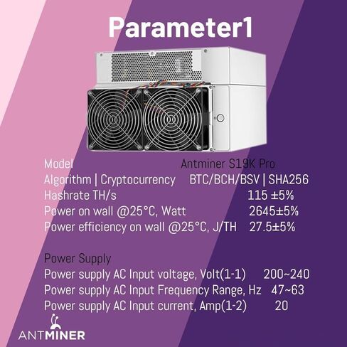 New BTC Miner Antminer S19k Pro 115TH/s 2645W ASIC Bitcoin Miner Antminer S19Kpro BTC Mining in Stock by META Space (S19k Pro 115T 2645W) in Saudi Arabia