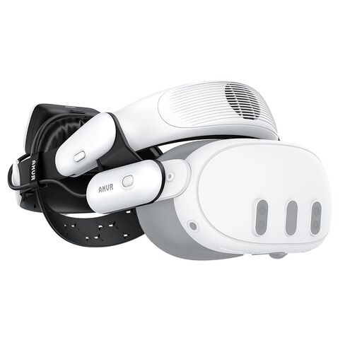 AMVR BS1 Rechargeable Battery Head Strap Compatible with Meta Quest 3, Air Cooling System Hot-Swap Battery Pack Accessories, Comfort Adjustable & Extended Gaming Sessions (Halo Head Strap, for Q3) in Saudi Arabia