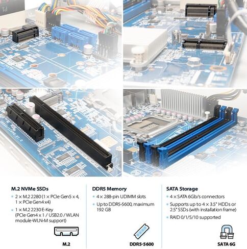 Shuttle XPC Cube SB860R8 Mini Barebone PC Intel B860 Chipset Supports Intel Core Ultra 200 Series LGA 1851 CPU 500 watt (80 Plus Gold) Flex PSU (CPU, RAM, SSD, HDD, and OS are NOT Included) in Saudi Arabia