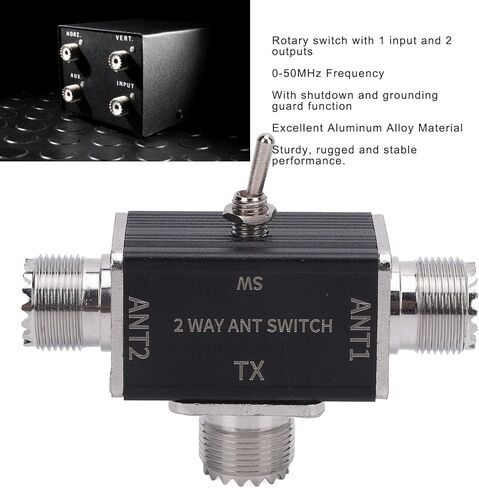 Antennae Transfer Switch Antennae Switch 1 Input 2 Output 0-50MHz Frequency SO239 Interface 2 Way Manual Antennae Transfer Switch in Saudi Arabia