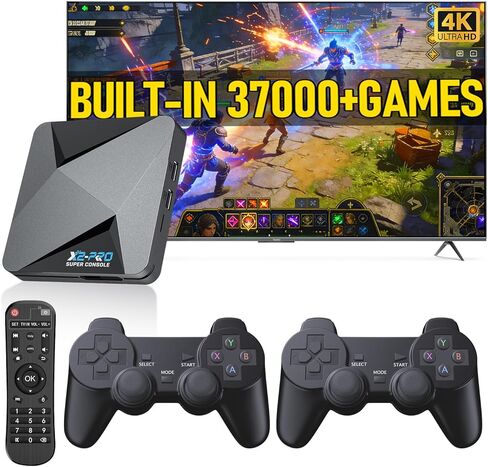 Kinhank Super Console X2 pro,Video Game Console with 37000+Classic Games,4K Retro Game Console,EmuELEC 4.6/Android 9.0 in 1 in Saudi Arabia