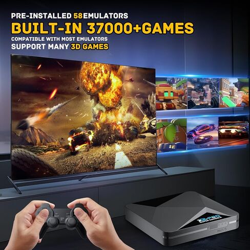 Kinhank Super Console X2 pro,Video Game Console with 37000+Classic Games,4K Retro Game Console,EmuELEC 4.6/Android 9.0 in 1 in Saudi Arabia