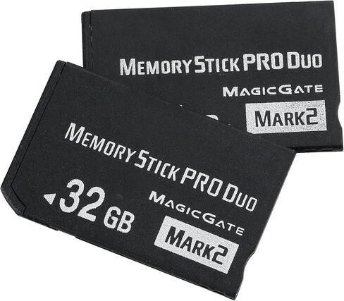 شريحة الذاكرة الأصلية Pro Duo Mark2 سعة 32 جيجابايت - تخزين عالي السرعة لـ PSP 1000/2000/3000 والكاميرات الرقمية - نقل سريع، متين، ومتوافق in Kuwait