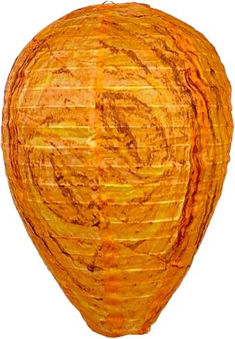 PESTEZE USA–Premium Cloth Waterproof Hanging Wasp Nest Decoy – 11.8 x 8.6 inch Faux Hornet Hive Deterrent that Helps Deter Wasps, Yellow Jacket Species & Hornets by Simulating Territorial Enemy Nests in Saudi Arabia